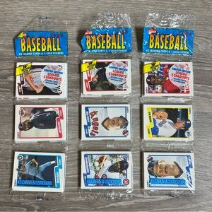VTG 1990 Fleer Baseball Unopened‎ 3 Rack Packs Limited Edition MLB